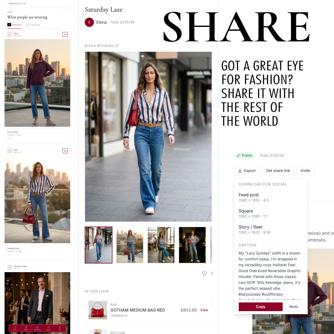 Share: got a great eye for fashion? Share it with the rest of the world